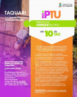 Prazo para pedido de isenção do IPTU 2025 encerra em 10 de dezembro