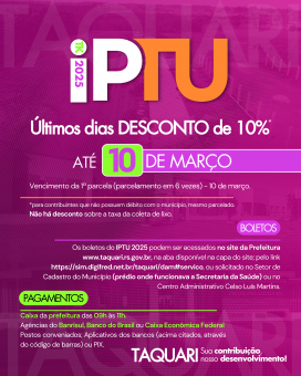 Últimos dias para o pagamento do IPTU 2025 com 10% de desconto 