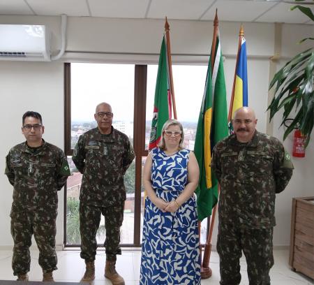 Junta Militar recebe oficiais do Posto de Recrutamento e Mobilização (PRM)